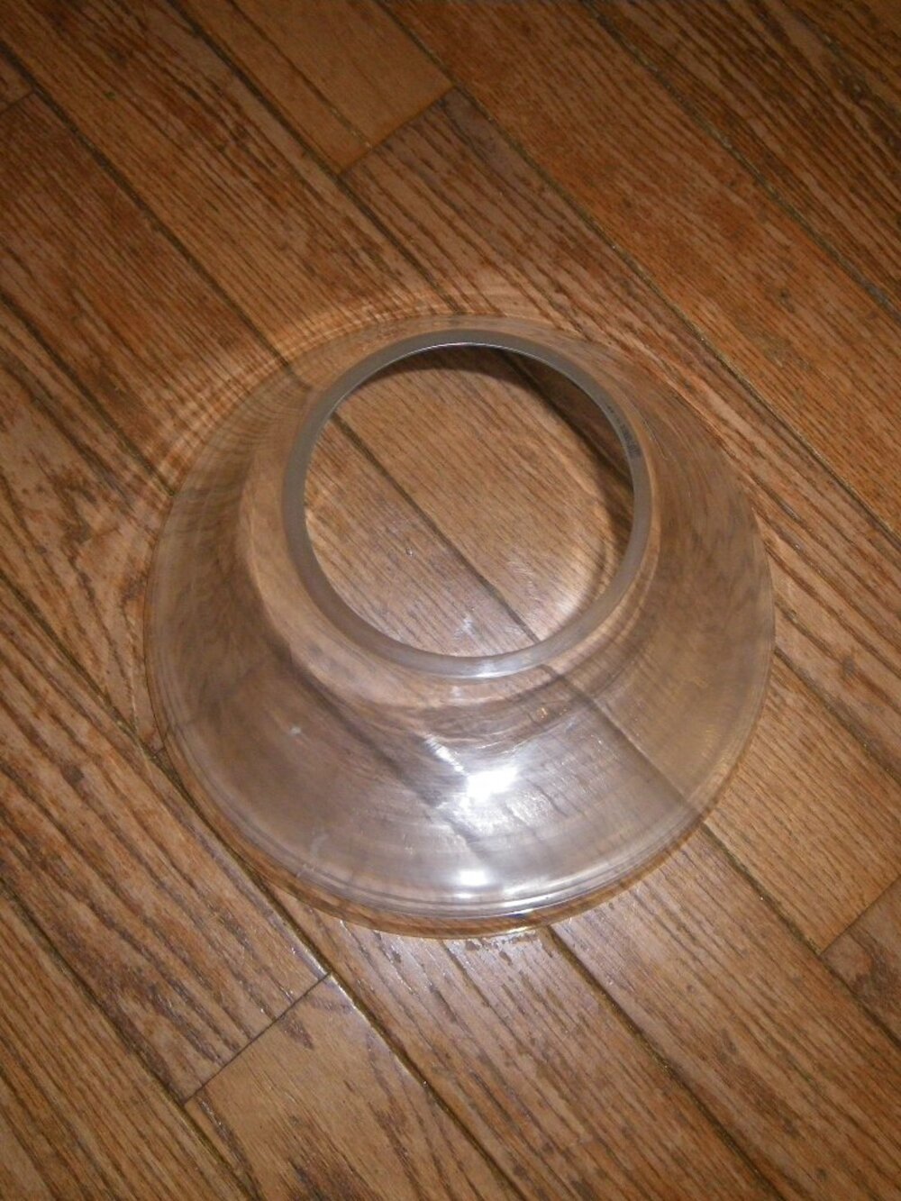 Vintage Large Modern Geometric Thick Glass Vase Hand Made in Poland - Picture 2 of 3